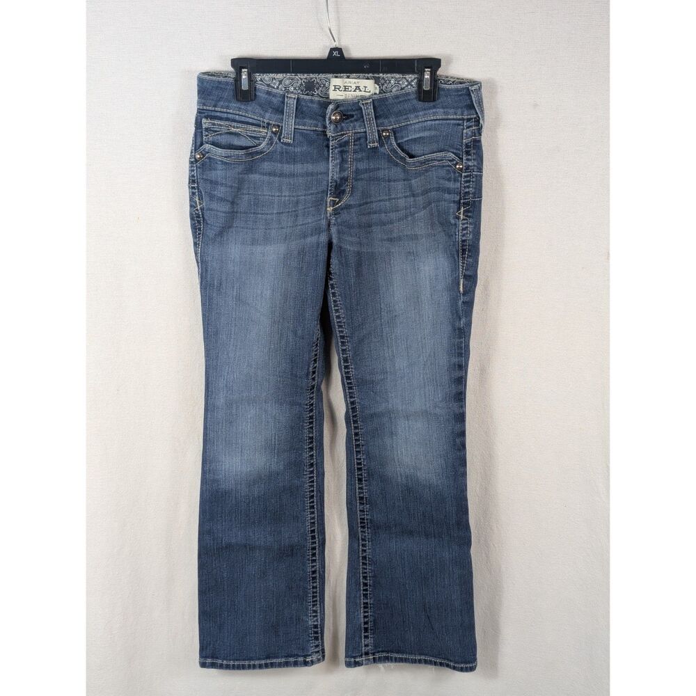 R.E.A.L. Ariat Mid Rise Stretch Original Bootcut Jeans Women's Size 30s